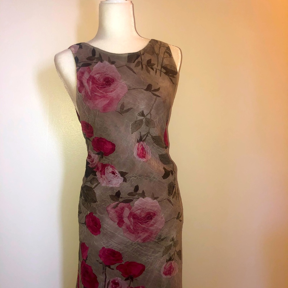 Vintage 90s Floral Maxi Dress